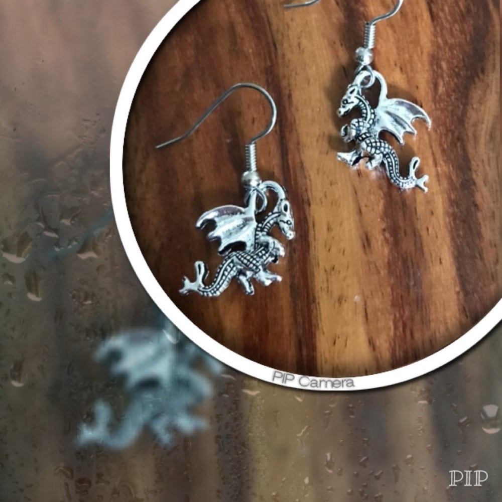 Pewter Winged Dragons